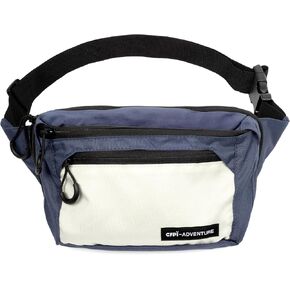 Men's Fanny Pack - Stylish and Durable Waist Bag with Adjustable Strap, Multiple Zippered Pockets, Lightweight and Secure Hip Pack for Travel, Outdoor Activities, and Everyday Use BLACK