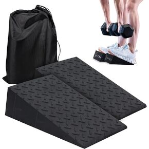 AYMI Squat Wedge Block, Weightlifting Calf Stretcher Slant Board for Heel Elevated Squat, Improve Mobility, Balance and Strength Performance