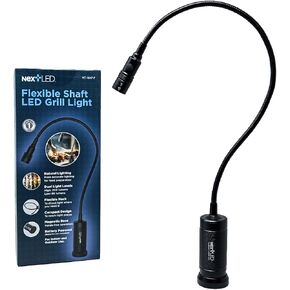 NextLED NT-7647-F Magnetic BBQ Grilling Light for Outdoor Grill, Warm Natural Lighting Shows True Color of Your Food, 18-Inch Flexible Gooseneck, Heat & Weather Resistant, IP-54, Gift for Dad