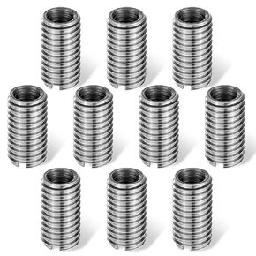 Thread Reducing Nuts, 10 Pcs M8 Male to M6 Female Thread Screw Sleeve Bolt Conversion Nuts 15mm, Thread Repairing Insert Nut Screw Reducers Thread Adapters Conversion Stainless Steel Fastener
