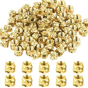 80 pcs m3 ملولبة إدراج M3 x 4mm × 5 مم مجموعة حرارة مجموعة ، 3D طباعة المكسرات النحاسية ملولبة الصواريخ للبلاستيك ، الخيط الأنثى الجوز التضمين للحرارة لوبتوب السيارات البلاستيكية loptop