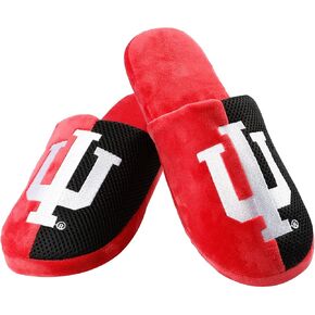 FOCO Indiana Hoosiers NCAA Mens Team Logo Staycation Slipper - M