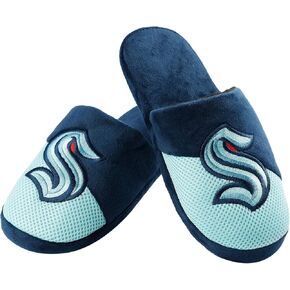 FOCO Seattle Kraken NHL Mens Team Logo Staycation Slipper - XL