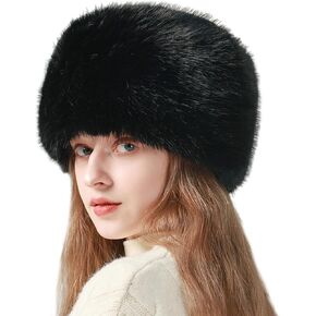 القبعات الروسية للنساء السيدات Ushanka رقيق الفراء قبعة الشتاء غامض تزلج الثلوج قبعة القوزاق فروي قبعة دافئة قبعة بحافة in Saudi Arabia