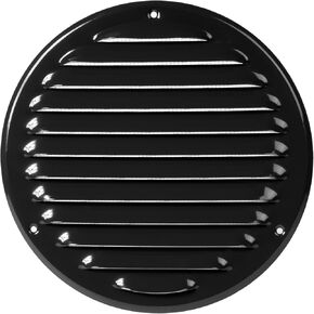 Repa Market 6'' Inch (Opening Dimensions) Metal Brown Vent Cover - Round Soffit Vent - Air Vent Louver - Built-in Screen Mesh - HVAC Ventilation Grille - 8" Inch (Outer Dimensions)