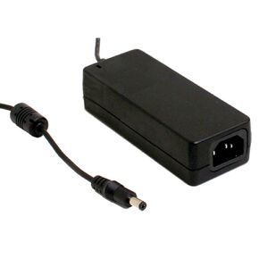MEAN WELL GSM60A24-P1J 24V 2500mA 60W Class 1 AC-DC Single Output Medical Power Supply with 2.1mm Plug