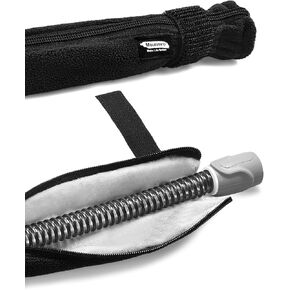 6.5ft CPAP Hose Cover for Heated Tubing, Double-Sided Thickened Cpap Tube Cover Compatible with Resmed Airsense Climatelineair 10&11 Tubes, Cat Proof Cpap Sleeve for Tube Full Zipper (Black)