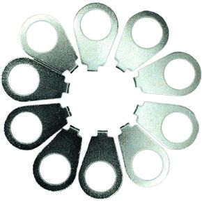 10pcs Guitar Knobs Pointer Indicator Plates 9.5MM 3/8" Diameter Silver Chrome Guitar Control Knob Position Pointers Washers for Gibson LP Les Paul Electric Guitar Parts