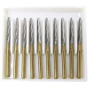 10 Pcs Tungsten Carbide Grinding Burs FG by Gretrue