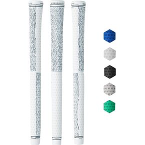 Wedge Guys DC Tour Golf Grips – 4 Grip Zones for Supreme Comfort & Control - All-Weather Performance Golf Club Grips Replacement for Regripping Wedges Drivers Irons Woods Hybrids, Midsize or Standard