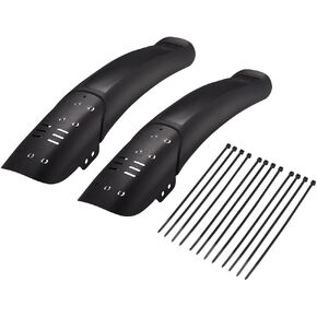JSCARLIFE Bike Fender Set, Adjustable MTB Mud Guard, Front and Rear Compatible Mudguards