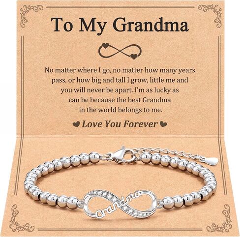 Tarsus Infinity Love Heart Bracelets Gifts for Sister/Bestie/Daughter/Grandma/Nana/Granny/Nanny/Auntie, Birthday Christmas Valentines Day Gifts for Women Best Friend Girls in Saudi Arabia