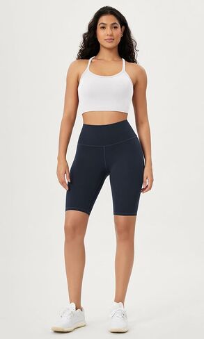 ODODOS Seamless Racerback Sports Bra for Women Ribbed Camisoles Non Padding Yoga Bra Crop Tank Tops in Kuwait