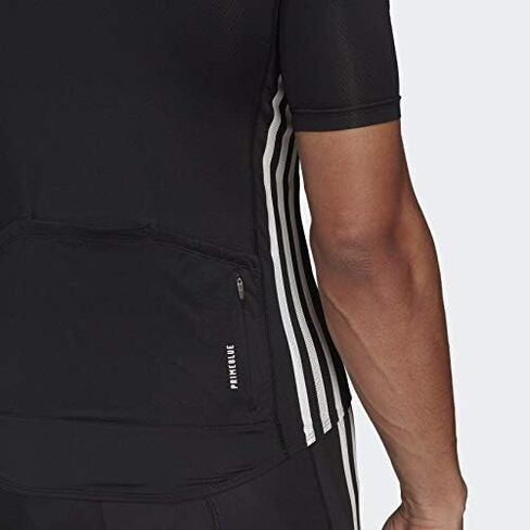 adidas The Short Sleeve Cycling Jersey Men's, Black, Size L in Saudi Arabia