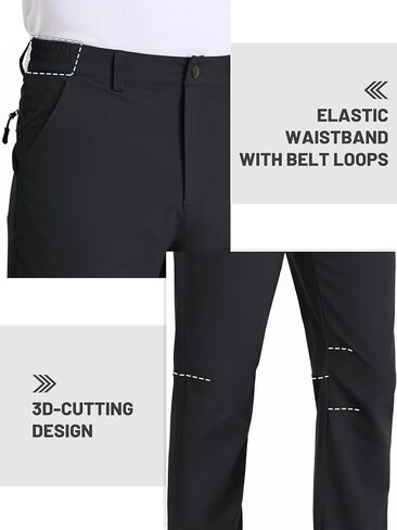 TACVASEN Men's Hiking Pants Stretch Lightweight Water Resistant Quick Dry Straight Fit Slacks Dress Work Casual Pants in Saudi Arabia