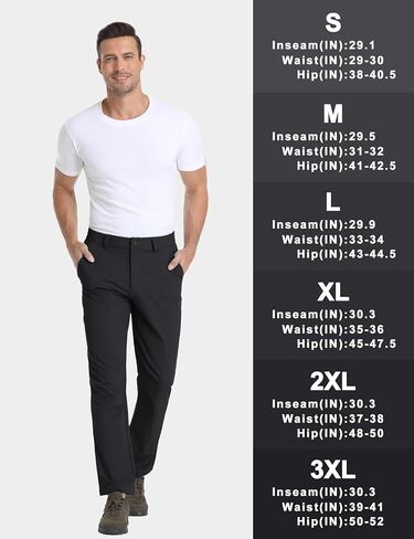 TACVASEN Men's Hiking Pants Stretch Lightweight Water Resistant Quick Dry Straight Fit Slacks Dress Work Casual Pants in Saudi Arabia