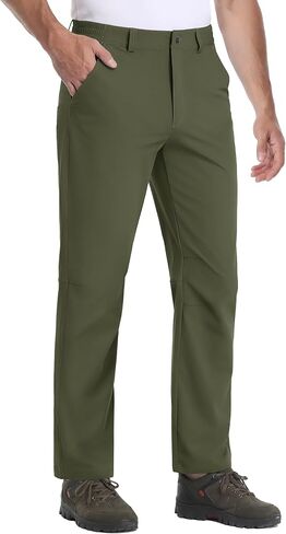 TACVASEN Men's Hiking Pants Stretch Lightweight Water Resistant Quick Dry Straight Fit Slacks Dress Work Casual Pants in Saudi Arabia