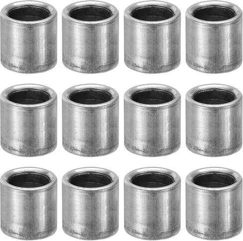 PATIKIL M8 Steel Spacers, 12 Pcs Metal Spacers Steel 8mm ID x 12mm OD x 12mm L Carbon Steel Spacer Screw Standoff Round for 5/16in or M8 Screw Bolts in Saudi Arabia