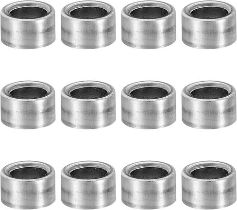 PATIKIL M8 Steel Spacers, 12 Pcs Metal Spacers Steel 8mm ID x 12mm OD x 12mm L Carbon Steel Spacer Screw Standoff Round for 5/16in or M8 Screw Bolts in Saudi Arabia