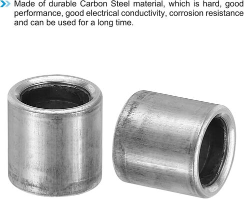 PATIKIL M8 Steel Spacers, 12 Pcs Metal Spacers Steel 8mm ID x 12mm OD x 12mm L Carbon Steel Spacer Screw Standoff Round for 5/16in or M8 Screw Bolts in Saudi Arabia