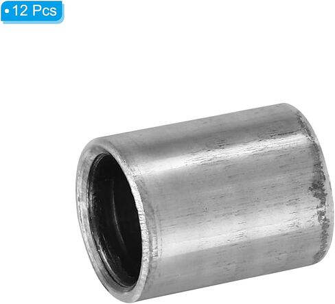 PATIKIL M8 Steel Spacers, 12 Pcs Metal Spacers Steel 8mm ID x 12mm OD x 12mm L Carbon Steel Spacer Screw Standoff Round for 5/16in or M8 Screw Bolts in Saudi Arabia
