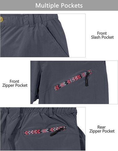 Little Donkey Andy Women's Hiking Pants Lightweight Convertible Zip-Off Pants Quick Dry UPF 50 in Kuwait
