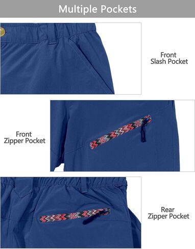 Little Donkey Andy Women's Hiking Pants Lightweight Convertible Zip-Off Pants Quick Dry UPF 50 in Kuwait