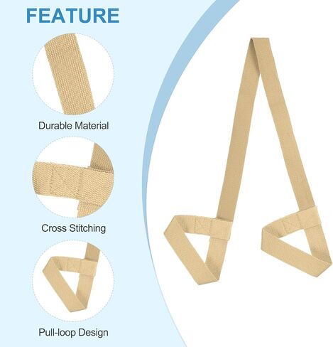 PATIKIL Yoga Mat Strap Adjustable Yoga Mat Carrier Straps Sling Cotton Anti Slip Mat Holder Stretching Band for Exercise in Kuwait