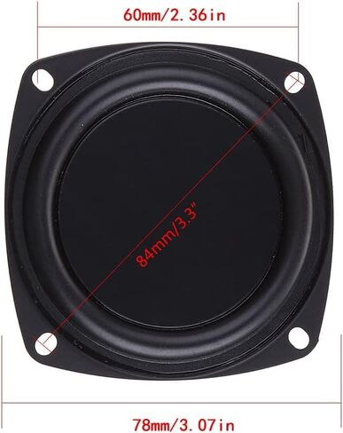 2 Pcs Woofer Radiator Bass Passive Speaker 3" Low Frequency Loudspeaker Diaphragm Guitars Speaker Accessories in Saudi Arabia