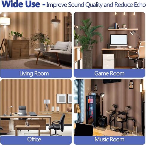 BUBOS 4 Pack Large Acoustic Panels,47.2"x23.6"Acoustic Wall Panels,Self-adhesive Sound Proof Panels for Walls,Decorative Soundproof Panels for Recording Studio&Office,Khaki in Saudi Arabia
