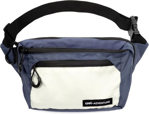 Men's Fanny Pack - Stylish and Durable Waist Bag with Adjustable Strap, Multiple Zippered Pockets, Lightweight and Secure Hip Pack for Travel, Outdoor Activities, and Everyday Use BLACK in Saudi Arabia