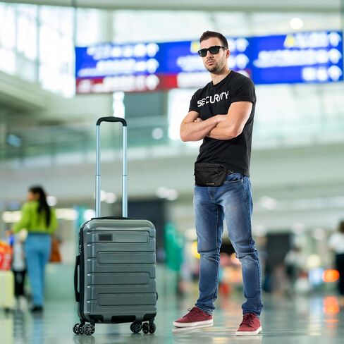Men's Fanny Pack - Stylish and Durable Waist Bag with Adjustable Strap, Multiple Zippered Pockets, Lightweight and Secure Hip Pack for Travel, Outdoor Activities, and Everyday Use BLACK in Saudi Arabia