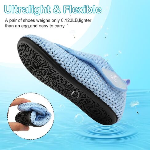 L-RUN Toddler Water Shoes Boys Girls Barefoot Beach Swim Shoes Quick Dry Kids Aqua Socks Non-Slip Wide Baby House Slippers in Saudi Arabia