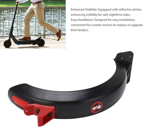 Electric Scooter Rear Mudguard,Rear Mudguard Support with Hook Reflective Strip Compatible with for GOTRAX GXL V2 Rainy Day in Kuwait