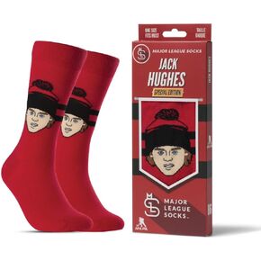 Major League Socks - NHL New Jersey Devils - Various Players - Hockey Fan Holiday Gift Unisex Apparel (Size 7-13)