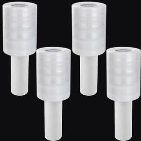 Stretch Wrap Film with Handle 4Pack, 5" x 1000 Ft 80 Gauge Thick Industrial Strength Hand Stretch Wrap, Plastic Pallet Shrink Film Heavy Duty for Packing, Moving Supplies, Furniture, Pallets in Saudi Arabia
