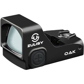 Oak Full Size 3 MOA Green Dot Sight, for RMR/407C Footprint, 1x24mm Shake Awake Open Reflex Sights Optics, with Picatinny Rail M1913 Low Mount