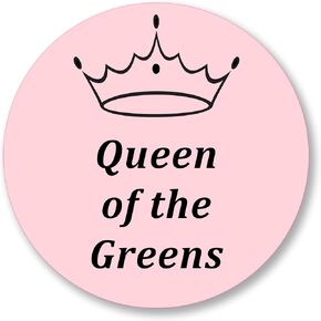 Golf Ball Markers for Women (20) - "Queen of The Greeens with Crown Design - Plastic Golf Marker for Putting Greens - Ladies Golf Ball Marker