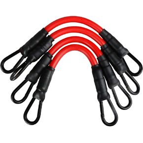 4 Pcs Punching Bag Elastic Cords, Boxing Bag Accessories for Strengthen The Rebound of The Punching Bag, Red, 12.6 inches, 50 Lbs
