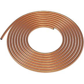 Copper Pipe Soft Coil Copper Tubing 5/32" OD x 1/8" ID x 16.4 Ft Length T2 Refrigeration Copper Tubing for Air Conditioners, Refrigerator, DIY Projects