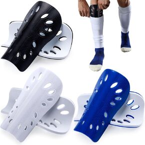 ANCIRS 3 Pairs Soccer Shin Guards for Kids, Breathable Shin Guard Sleeves for Boy & Girl Football Games, EVA Cushion Calf Protective Gear for Young Boys and Girls