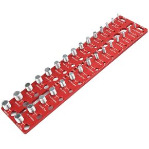 Nut and Bolt Thread Checker - 30 Thread Checker Standard and Metric Bolt and Nut Identifier Gauge 15 Standard & 15 Metric 19 Drill Gauges Thread Gauge Screw Size and Thread Gauge Inch & Metric