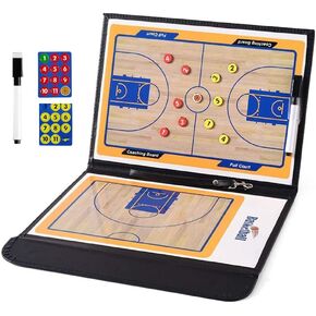 Basketball Coaching Board with Marker Pen and Magnetic Markers for Basketball Coaches Training