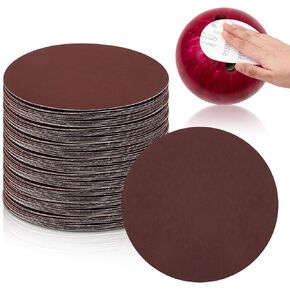 Maitys 50 Pcs Bowling Ball Sanding Pads Bulk 180, 240, 320, 400, 600, 800, 1000, 1200, 1500, 2000 Bowling Resurfacing Polishing Cleaning Kit 5 Inch Bowling Ball Sanding Pads