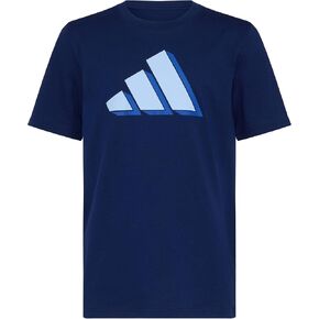 adidas Boys' Short Sleeve Big Logo Graphic Tee Shirt