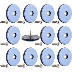 Furniture Slider Pads,Table/Chair/Cabinet/Sofa Glide,Protect The Floor by Sliding Like Magic,Heavy Duty Sliding Block for Furniture,12 Pack(1.5 inch(38mm) Base)