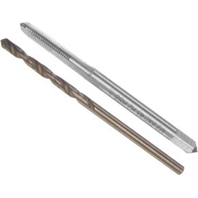 Tap and Drill Bit Set, M2.6 x 0.45 Tap Thread 2.1mm Drill Diameter, Left Hand Metric Machine Screw Tap & Twist Drill Bit Tool Kit - (Applications: for Threading Tapping), 1-Set