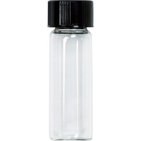 Small Glass 1 oz. Flakes and Flour Storage Vial with Lid for Gold Prospecting