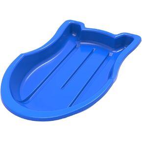 Era 37-inch Booster Adventurer Sled with Tow Rope — 1 Rider Kids' Plastic Toboggan, Blue