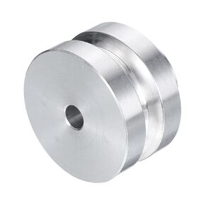 uxcell V-Type Pulley 7mm Bore 40mm Outer Dia Single Groove Aluminum Alloy for Motor Shaft Drilling Machine 6mm(1/4") PU Shape Belt